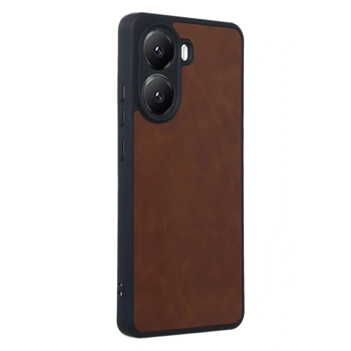 Mey İthalat®   Poco X7 Pro Kılıf Aras Deri Kapak - Taba