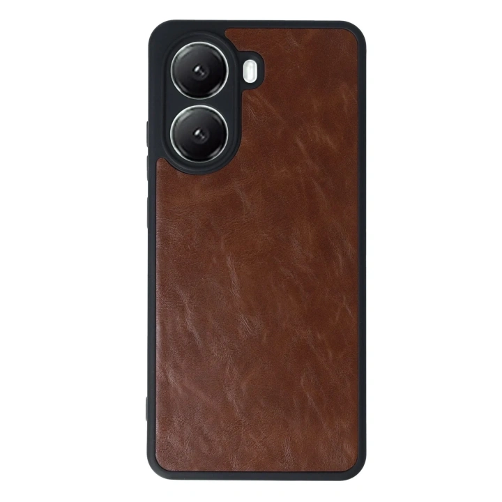 Mey İthalat®   Poco X7 Pro Kılıf Aras Deri Kapak - Taba