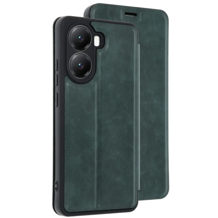 Mey İthalat®   Poco X7 Pro Kılıf Flip Cover - Koyu Yeşil