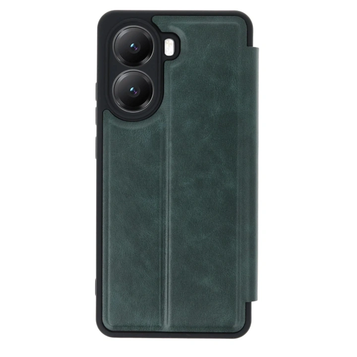 Mey İthalat®   Poco X7 Pro Kılıf Flip Cover - Koyu Yeşil