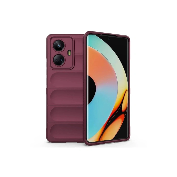 Mey İthalat®  Realme 10 Pro 5G Kılıf Optimum Silikon - Bordo