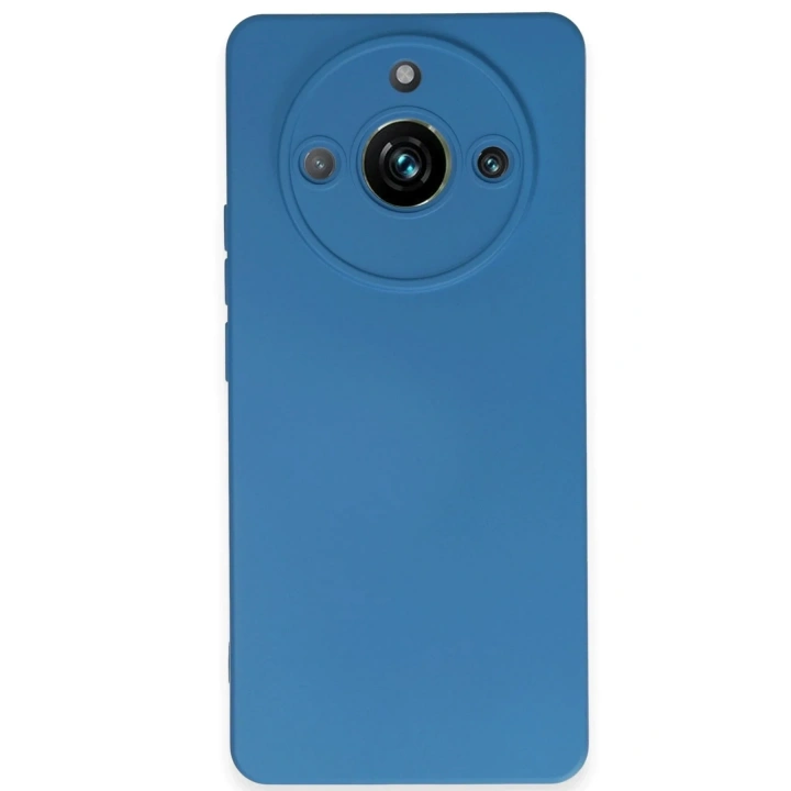 Mey İthalat®  Realme 11 Pro Kılıf Nano içi Kadife Silikon - Mavi