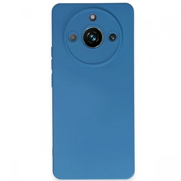 Mey İthalat®  Realme 11 Pro Kılıf Nano içi Kadife Silikon - Mavi