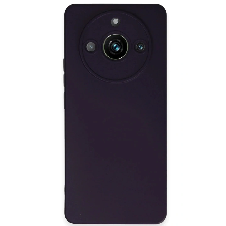 Mey İthalat®  Realme 11 Pro Kılıf Nano içi Kadife Silikon - Mor