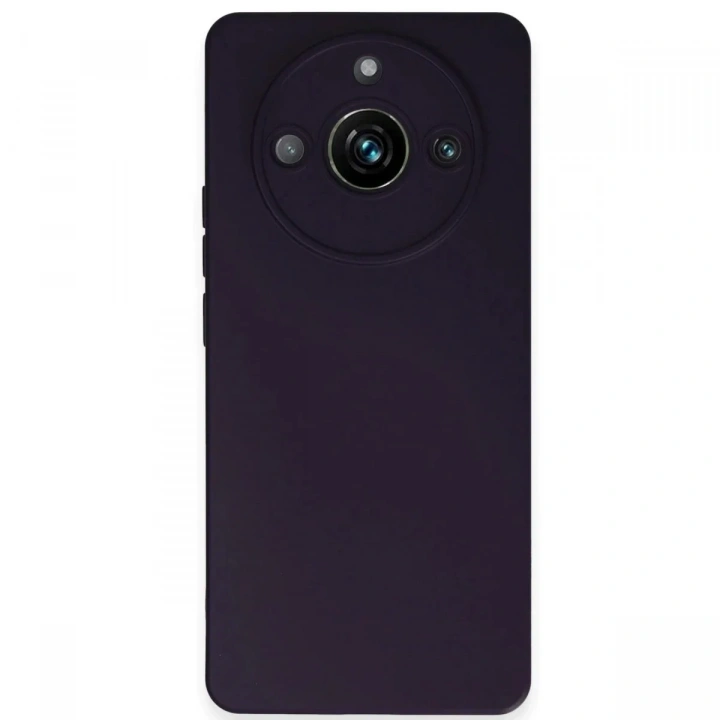 Mey İthalat®  Realme 11 Pro Kılıf Nano içi Kadife Silikon - Mor
