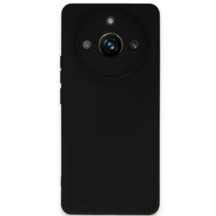 Mey İthalat®  Realme 11 Pro Kılıf Nano içi Kadife Silikon - Siyah