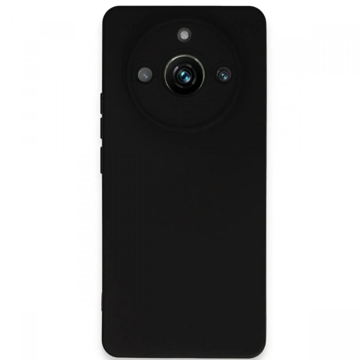 Mey İthalat®  Realme 11 Pro Kılıf Nano içi Kadife Silikon - Siyah