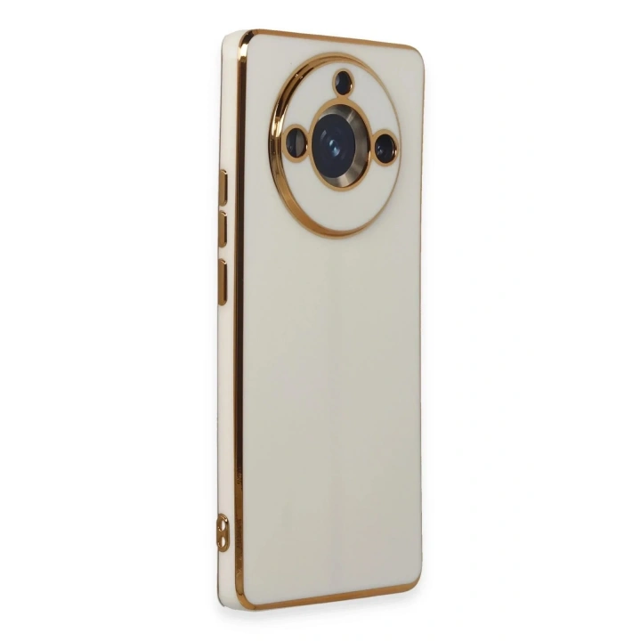 Mey İthalat®  Realme 11 Pro Kılıf Volet Silikon - Beyaz
