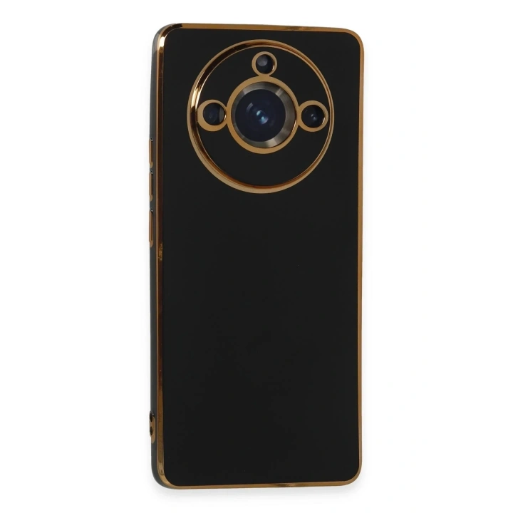 Mey İthalat®  Realme 11 Pro Kılıf Volet Silikon - Siyah