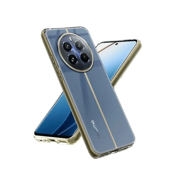 Mey İthalat®  Realme 12 5G Kılıf Lüx Şeffaf Silikon