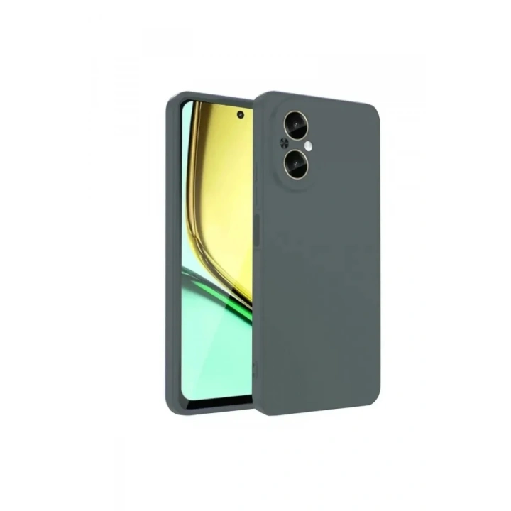 Mey İthalat®  Realme 12 Lite Kılıf First Silikon - Koyu Yeşil