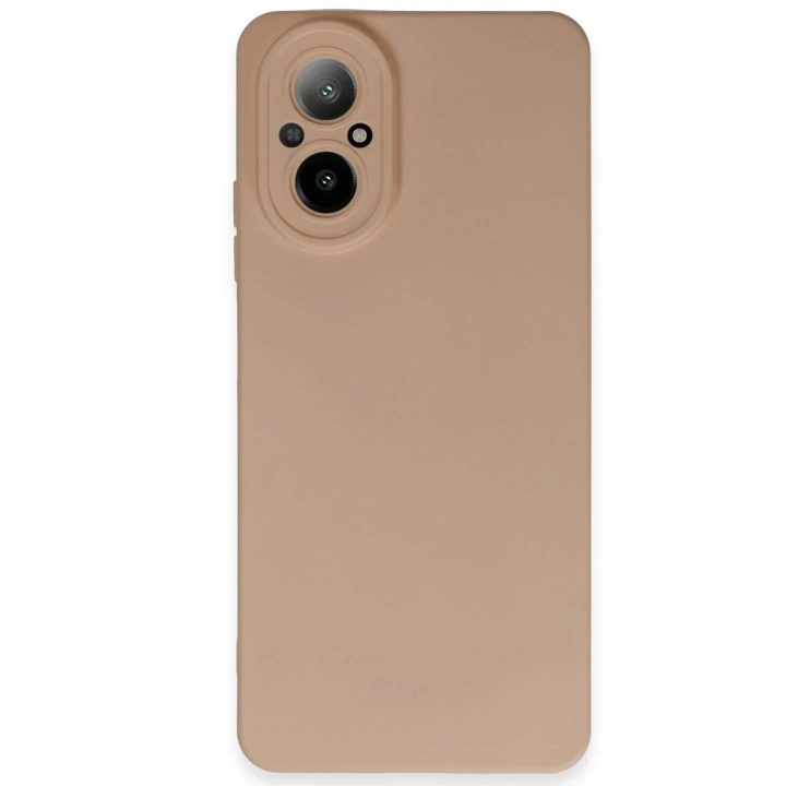 Mey İthalat®  Realme 12 Lite Kılıf Nano içi Kadife Silikon - Pudra
