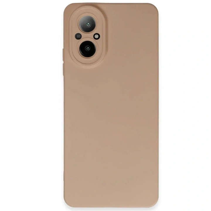 Mey İthalat®  Realme 12 Lite Kılıf Nano içi Kadife Silikon - Pudra