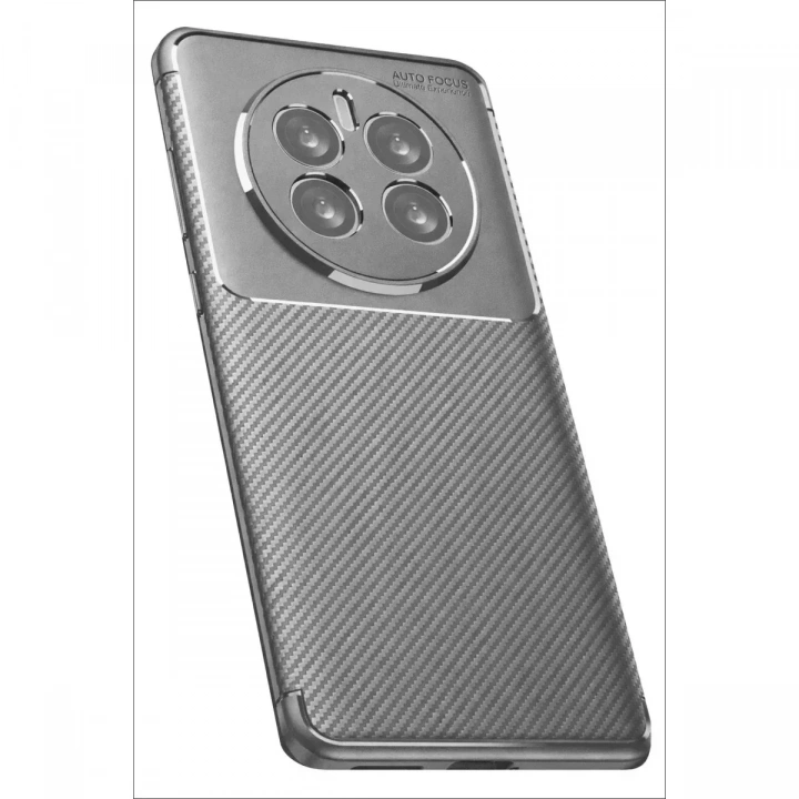 Mey İthalat®  Realme 12 Pro Plus Kılıf Auto Focus Karbon Kapak - Gri