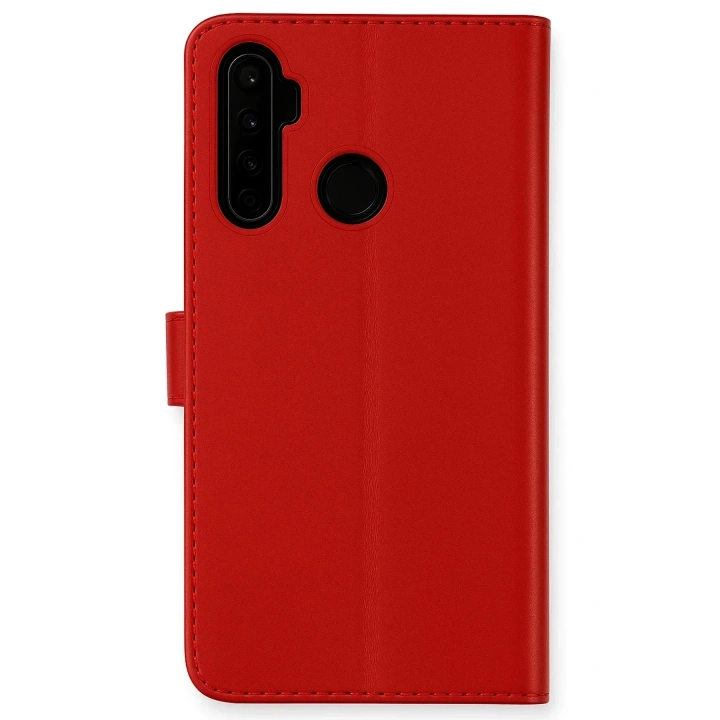 Mey İthalat®  Realme 6i Kılıf Trend S Plus Kapaklı Kılıf - Kırmızı