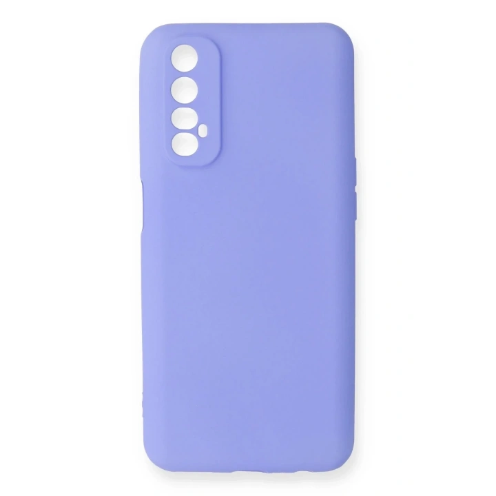 Mey İthalat®  Realme 7 Kılıf First Silikon - Lila