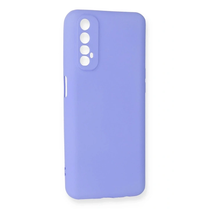 Mey İthalat®  Realme 7 Kılıf First Silikon - Lila