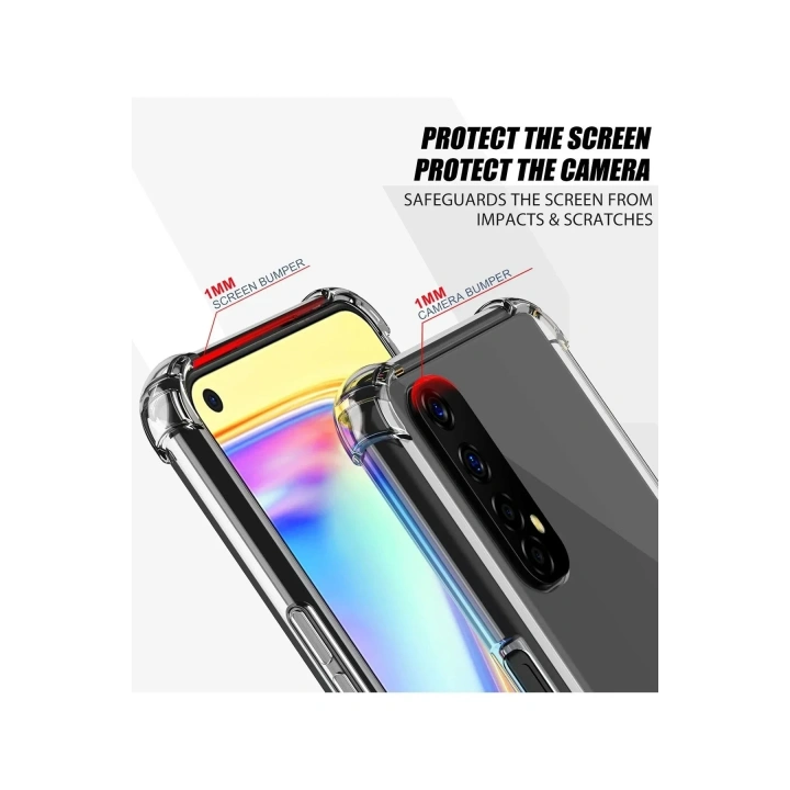 Mey İthalat®  Realme 7 Kılıf Olex Tpu Silikon - Şeffaf