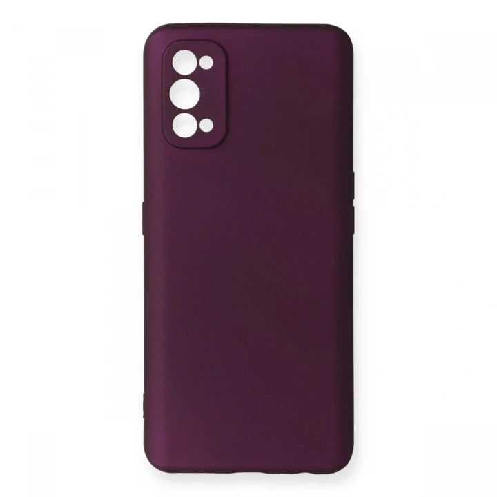 Mey İthalat®  Realme 7 Pro Kılıf First Silikon - Mürdüm