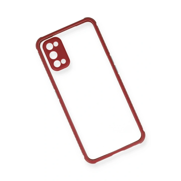Mey İthalat®  Realme 7 Pro Kılıf Miami Şeffaf Silikon - Fuşya