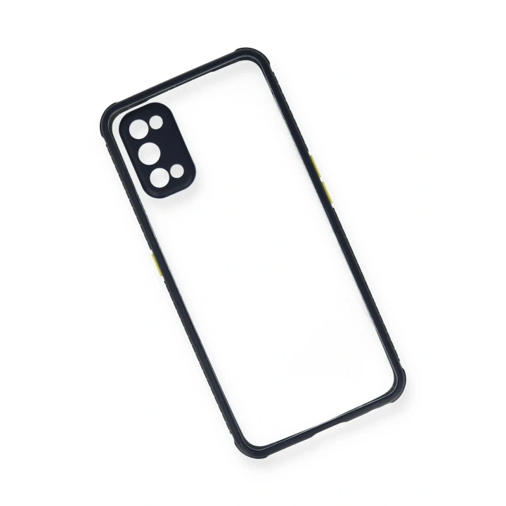 Mey İthalat®  Realme 7 Pro Kılıf Miami Şeffaf Silikon - Lacivert