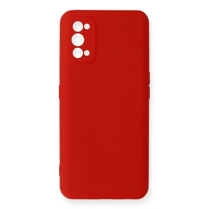 Mey İthalat®  Realme 7 Pro Kılıf Nano içi Kadife Silikon - Kırmızı