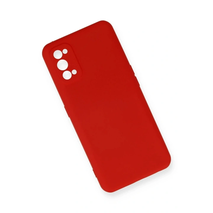 Mey İthalat®  Realme 7 Pro Kılıf Nano içi Kadife Silikon - Kırmızı
