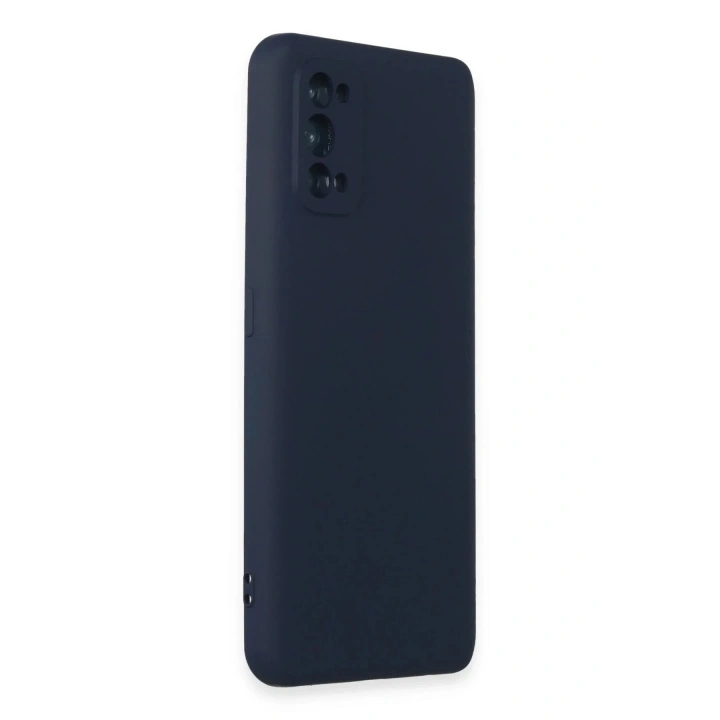 Mey İthalat®  Realme 7 Pro Kılıf Nano içi Kadife Silikon - Lacivert