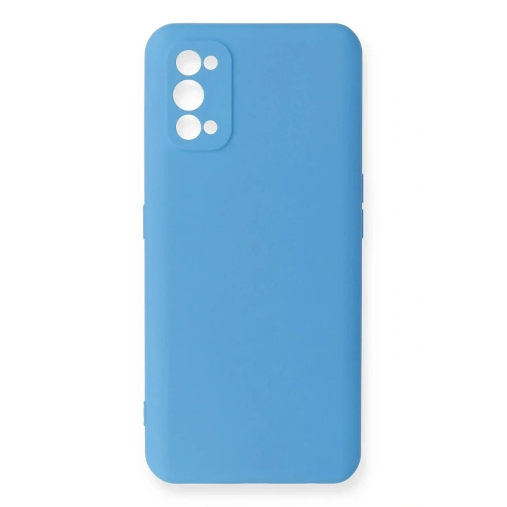 Mey İthalat®  Realme 7 Pro Kılıf Nano içi Kadife Silikon - Mavi