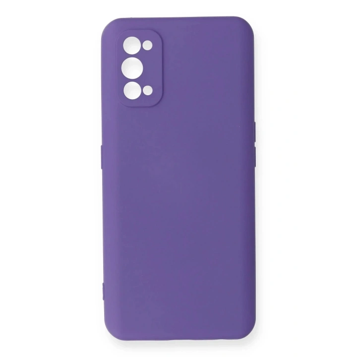 Mey İthalat®  Realme 7 Pro Kılıf Nano içi Kadife Silikon - Mor