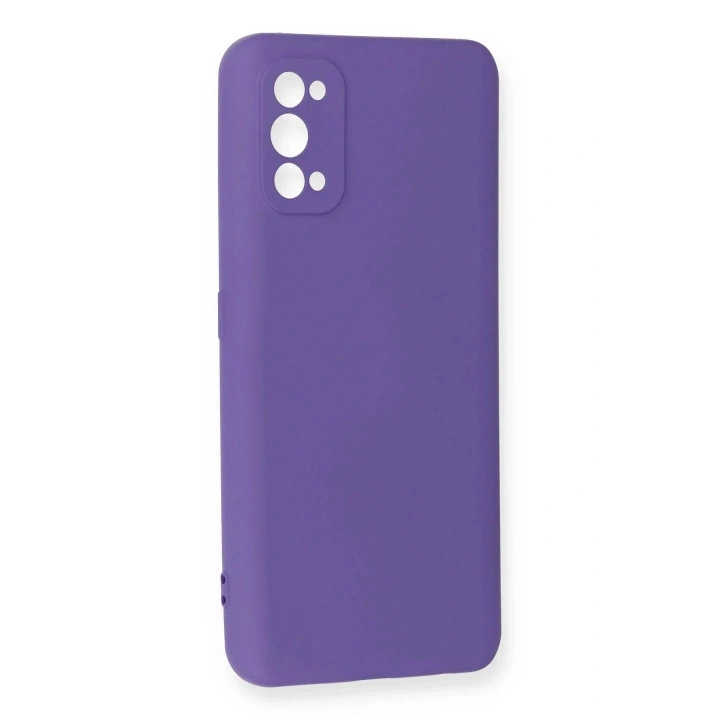 Mey İthalat®  Realme 7 Pro Kılıf Nano içi Kadife Silikon - Mor