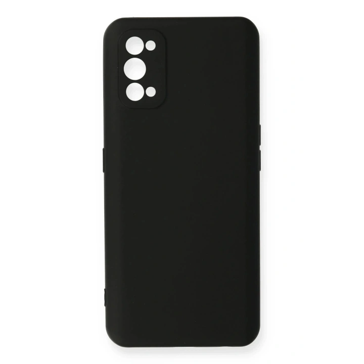 Mey İthalat®  Realme 7 Pro Kılıf Nano içi Kadife Silikon - Siyah