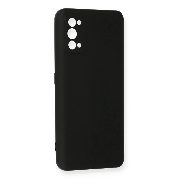 Mey İthalat®  Realme 7 Pro Kılıf Nano içi Kadife Silikon - Siyah