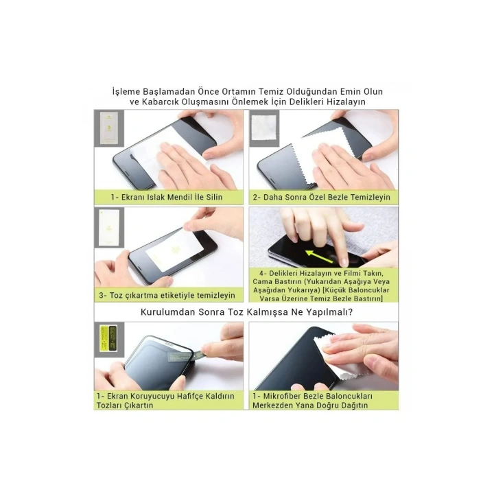 Mey İthalat®  Realme 8 Temperli Cam Ekran Koruyucu