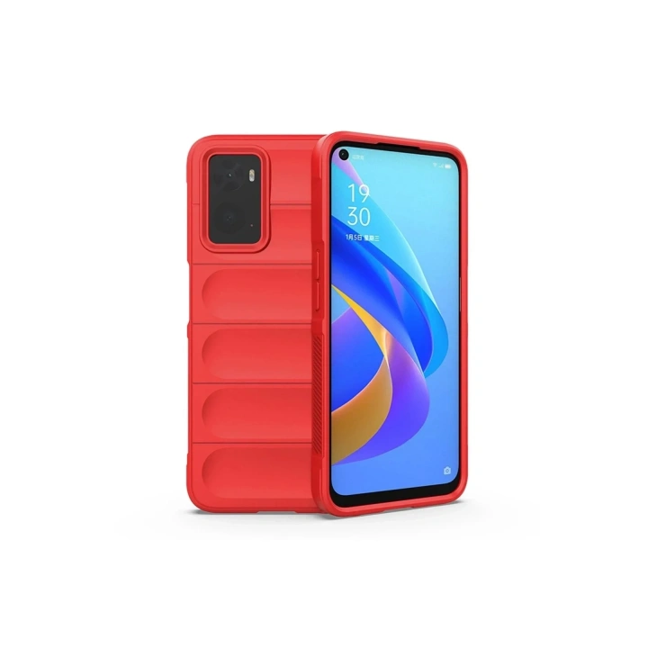 Mey İthalat®  Realme 9i 4G Kılıf Optimum Silikon - Kırmızı