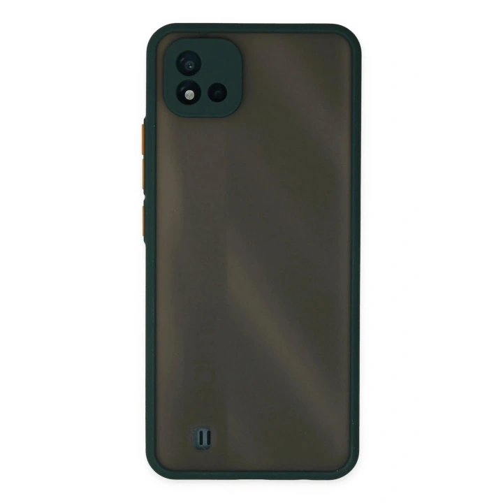 Mey İthalat®  Realme C11 2021 Kılıf Montreal Silikon Kapak - Yeşil