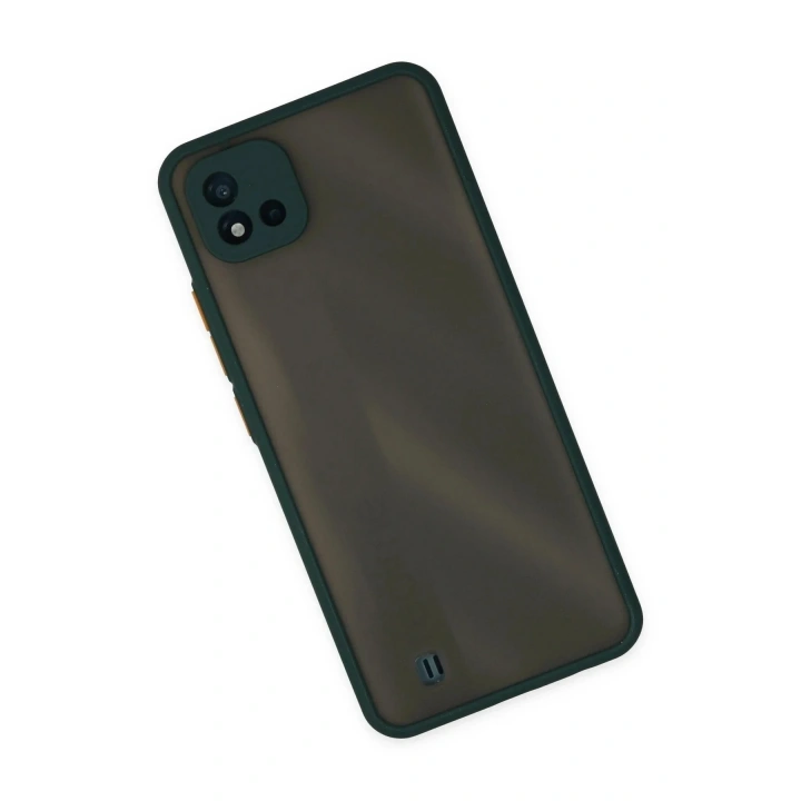 Mey İthalat®  Realme C11 2021 Kılıf Montreal Silikon Kapak - Yeşil