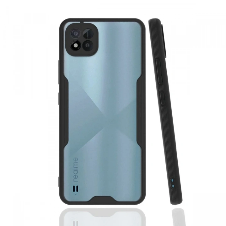 Mey İthalat®  Realme C11 2021 Kılıf Platin Silikon - Siyah