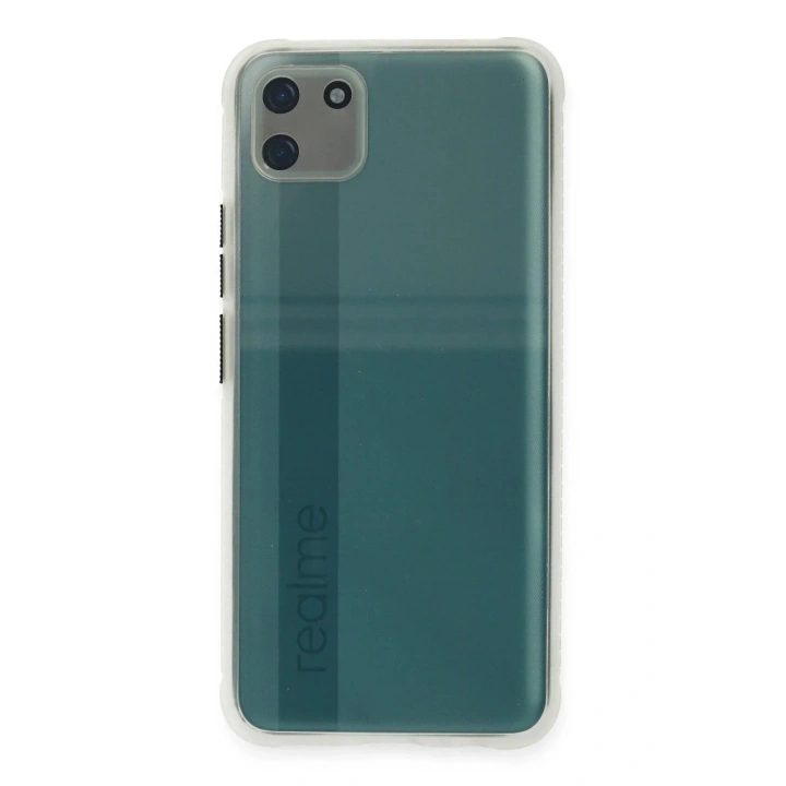 Mey İthalat®  Realme C11 Kılıf Miami Şeffaf Silikon - Şeffaf