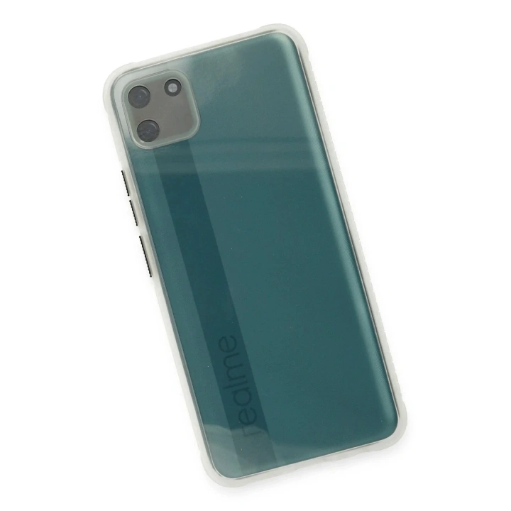Mey İthalat®  Realme C11 Kılıf Miami Şeffaf Silikon - Şeffaf