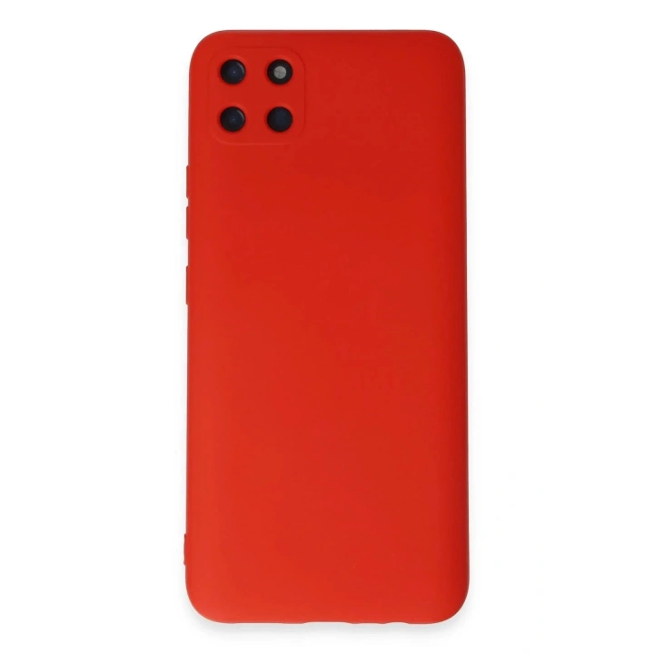 Mey İthalat®  Realme C11 Kılıf Nano içi Kadife Silikon - Kırmızı