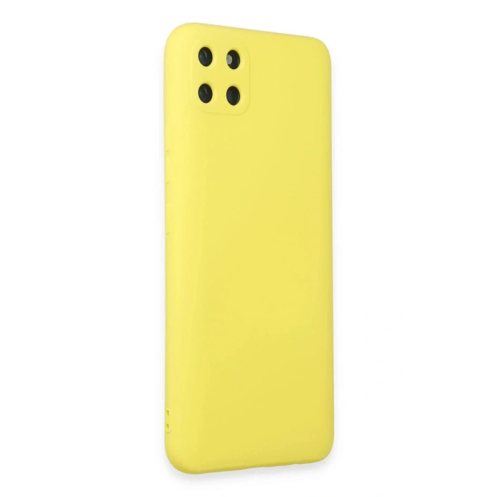Mey İthalat®  Realme C11 Kılıf Nano içi Kadife Silikon - Sarı
