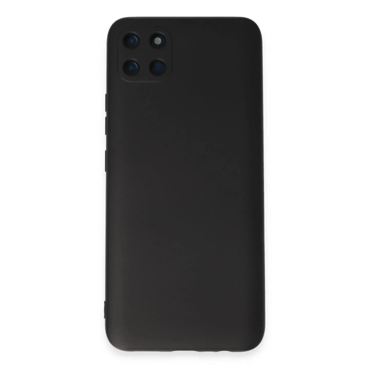 Mey İthalat®  Realme C11 Kılıf Nano içi Kadife Silikon - Siyah