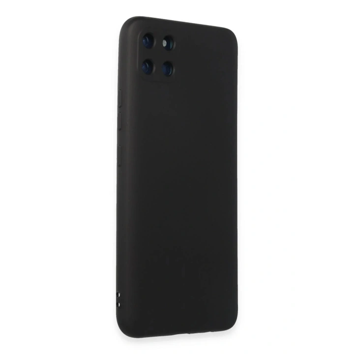 Mey İthalat®  Realme C11 Kılıf Nano içi Kadife Silikon - Siyah