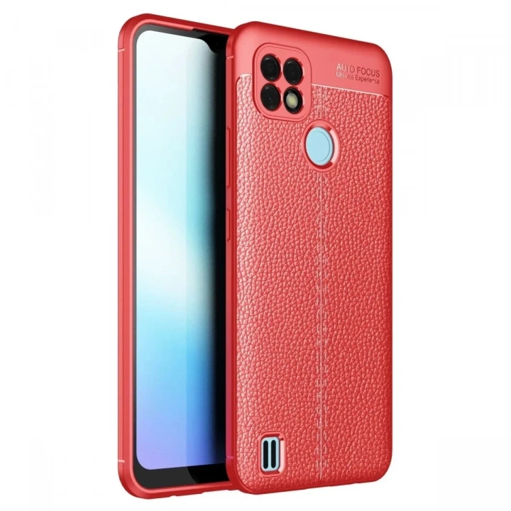 Mey İthalat®  Realme C21 Kılıf Auto Focus Kapak - Kırmızı