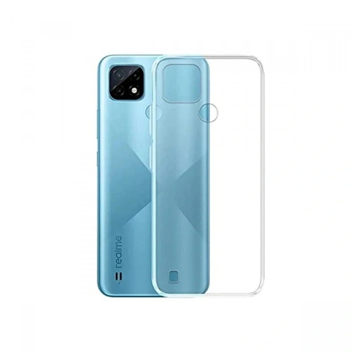 Mey İthalat®  Realme C21 Kılıf Lüx Şeffaf Silikon