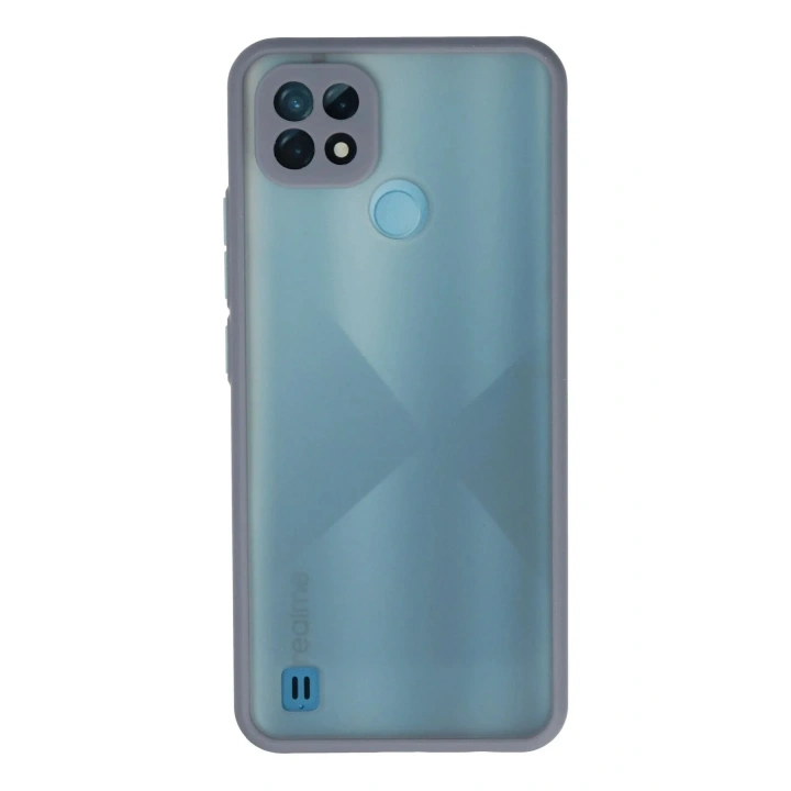 Mey İthalat®  Realme C21 Kılıf Montreal Silikon Kapak - Gri