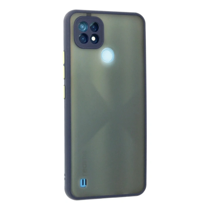 Mey İthalat®  Realme C21 Kılıf Montreal Silikon Kapak - Lacivert