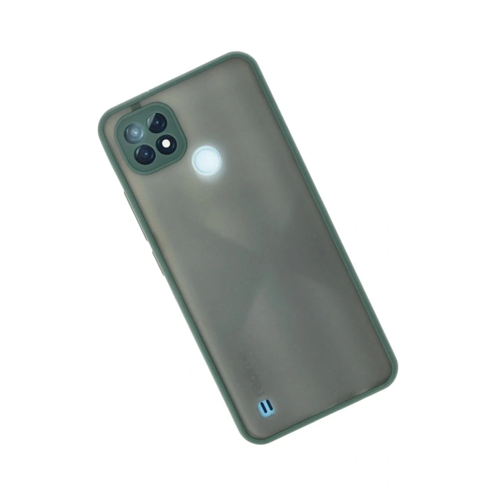 Mey İthalat®  Realme C21 Kılıf Montreal Silikon Kapak - Yeşil