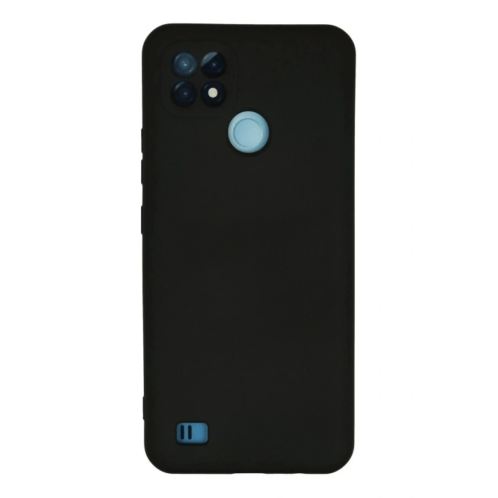 Mey İthalat®  Realme C21 Kılıf Nano içi Kadife Silikon - Siyah